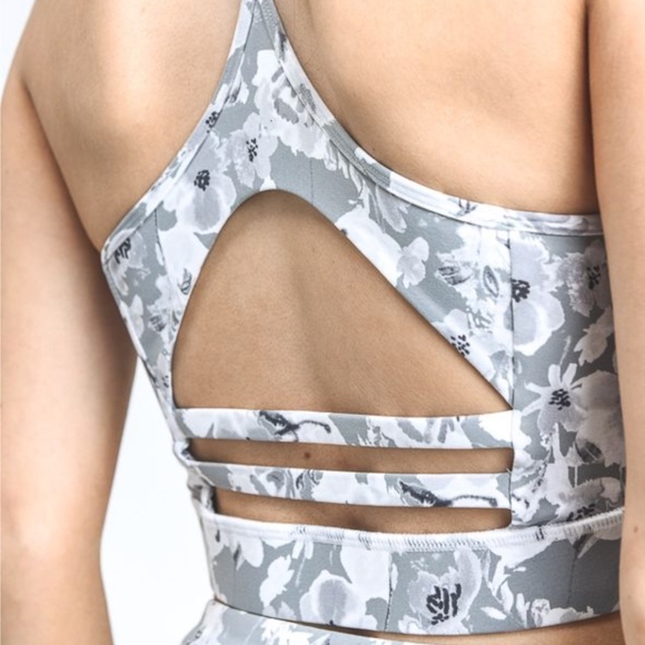 FLORAL RACERBACK BRA - Picture 4 of 7